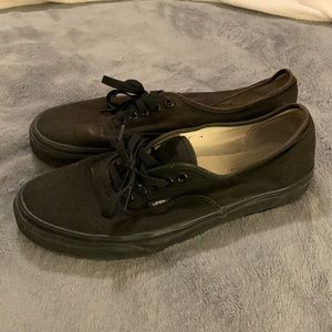 Black Vans Authentic Shoes